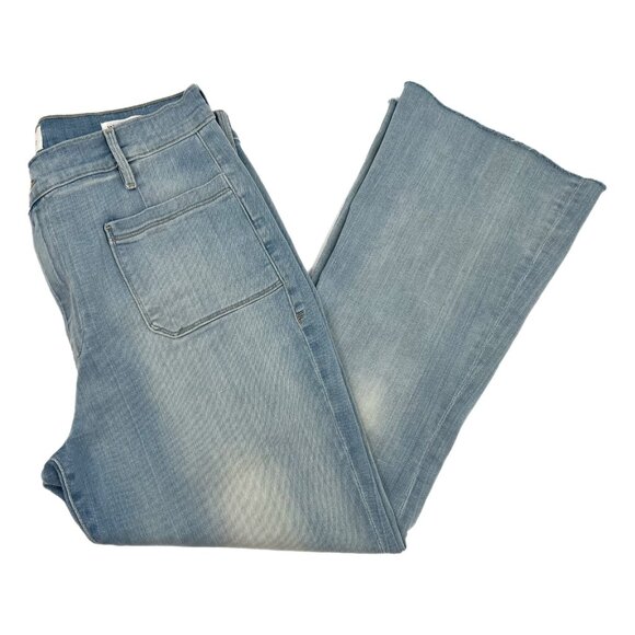 Frame Denim Denim - Frame Blue Light Wash LeBardot Crop Flare Jeans | Size 31